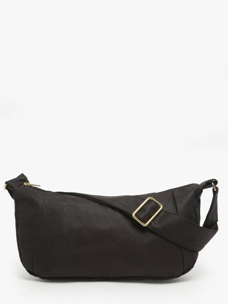 Cross Body Tas Waxed Katoen Rivedroite Zwart waxed CHARIWAX ander zicht 4